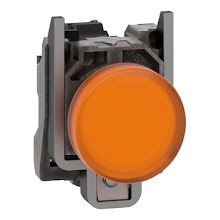 Đèn tín hiệu màu cam 24VDC ɸ22