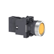 [XA2EW35B1] Nút nhấn vàng có đèn 24VAC/DC, 1NO